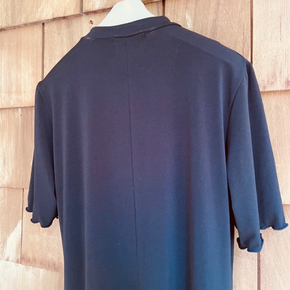 ๐จ๐ฆ Womens Jersey V-Neck Short Sleeve Black Maxi Length Dress - Picture 11 of 11